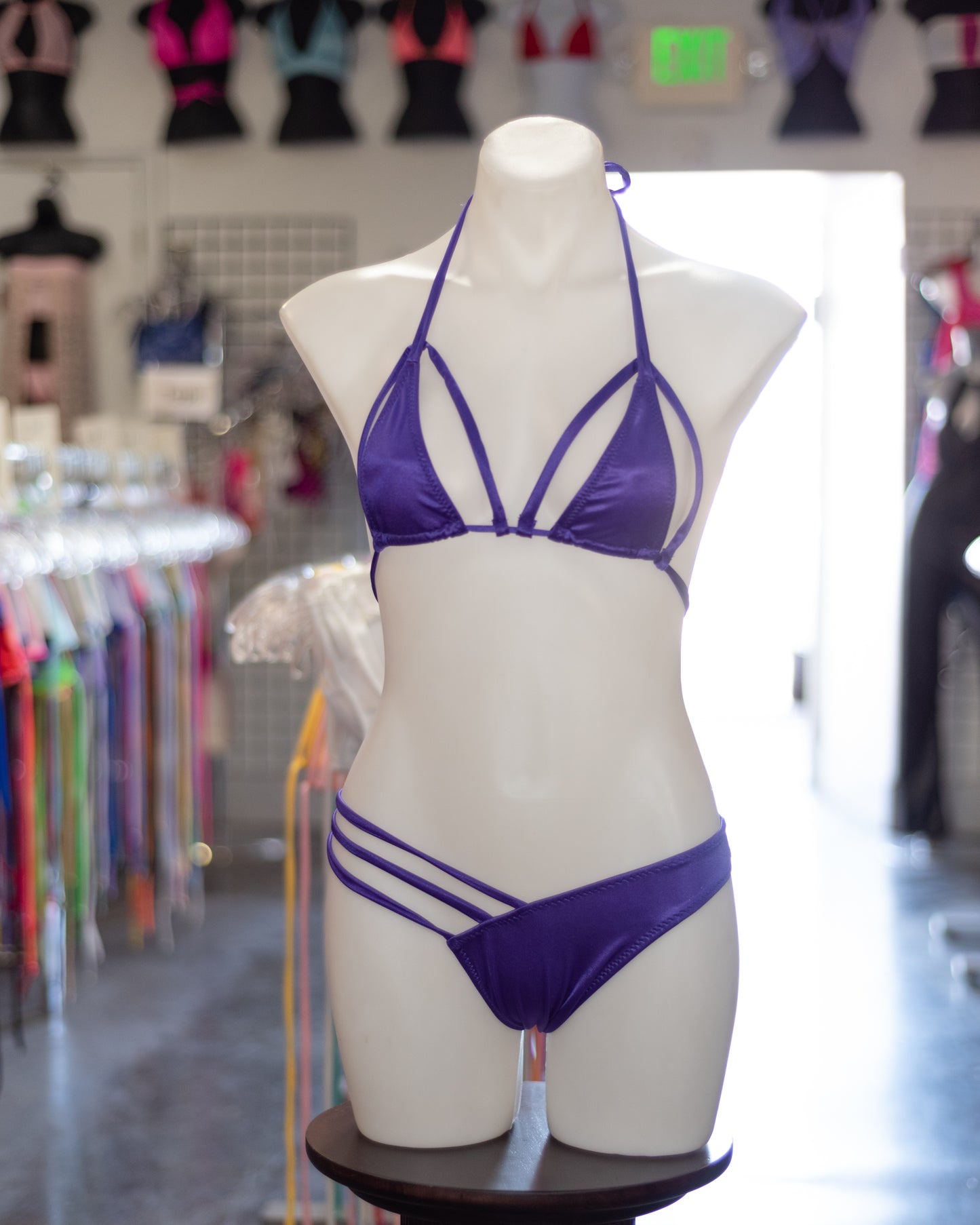 Strappy Abstract Bikini Bottom