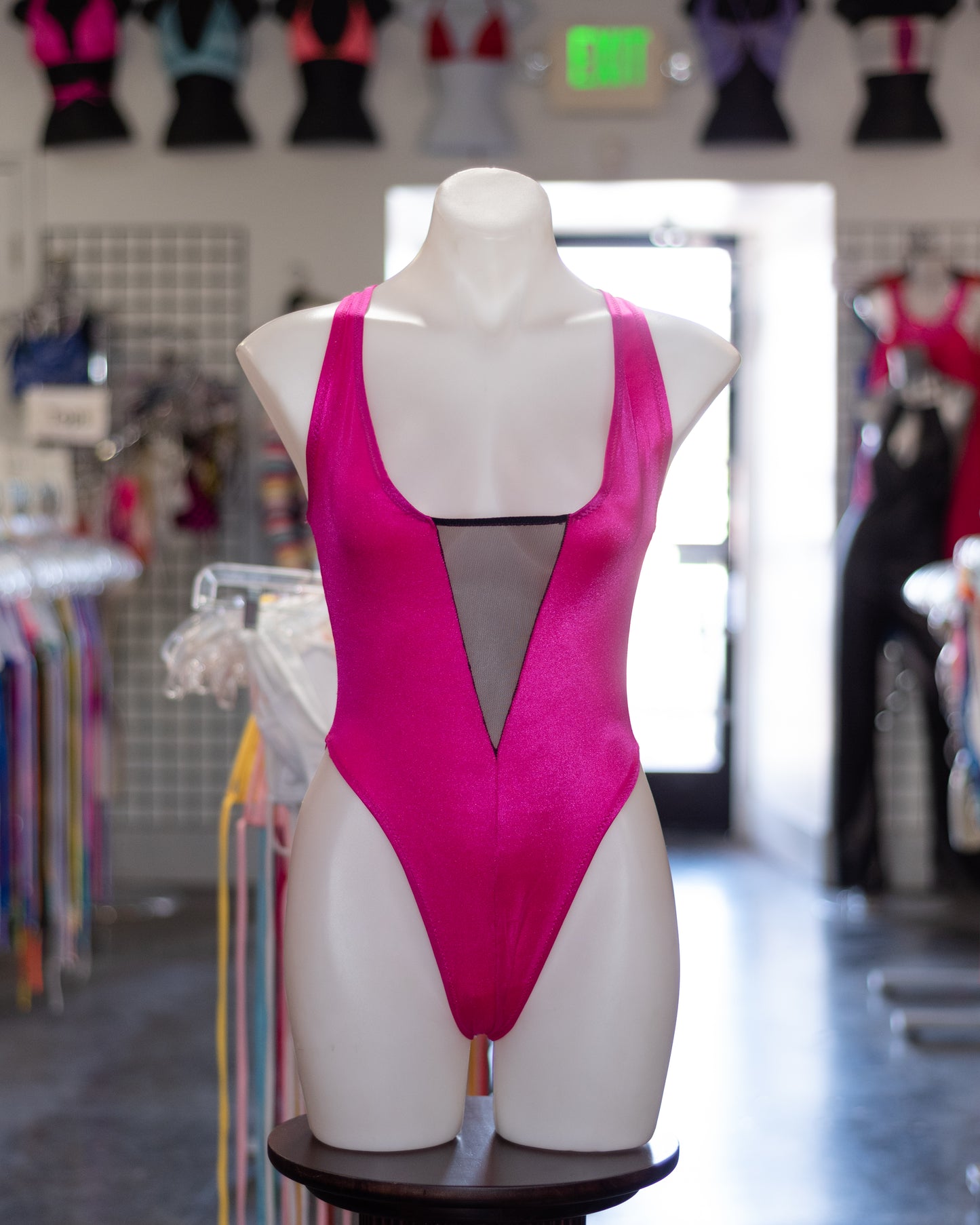 V Mesh One Piece Swimsuit